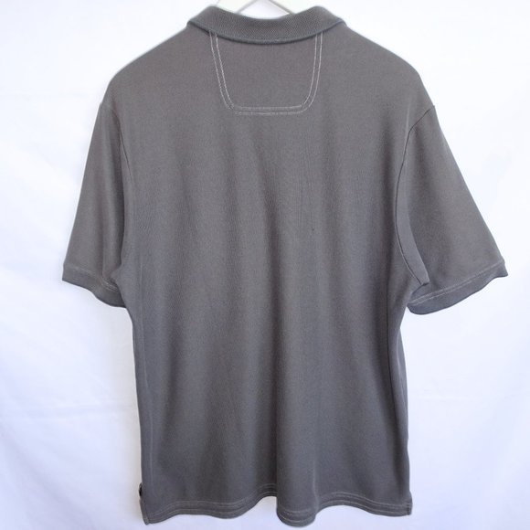 Tommy Bahama Gray Supima Cotton Polo Tshirt - Picture 2 of 5